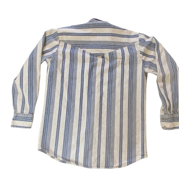 Vintage Cowboys Turtle Blue Plaid Button-down Shirt - Picture 3 of 9